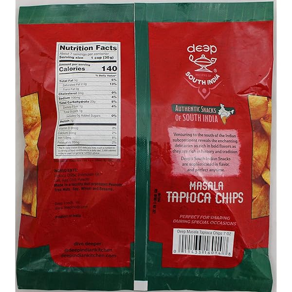 Masala Tapioca Chips 7oz