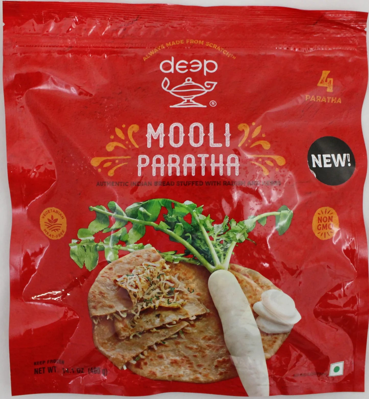 Mooli Paratha - 4 PCS