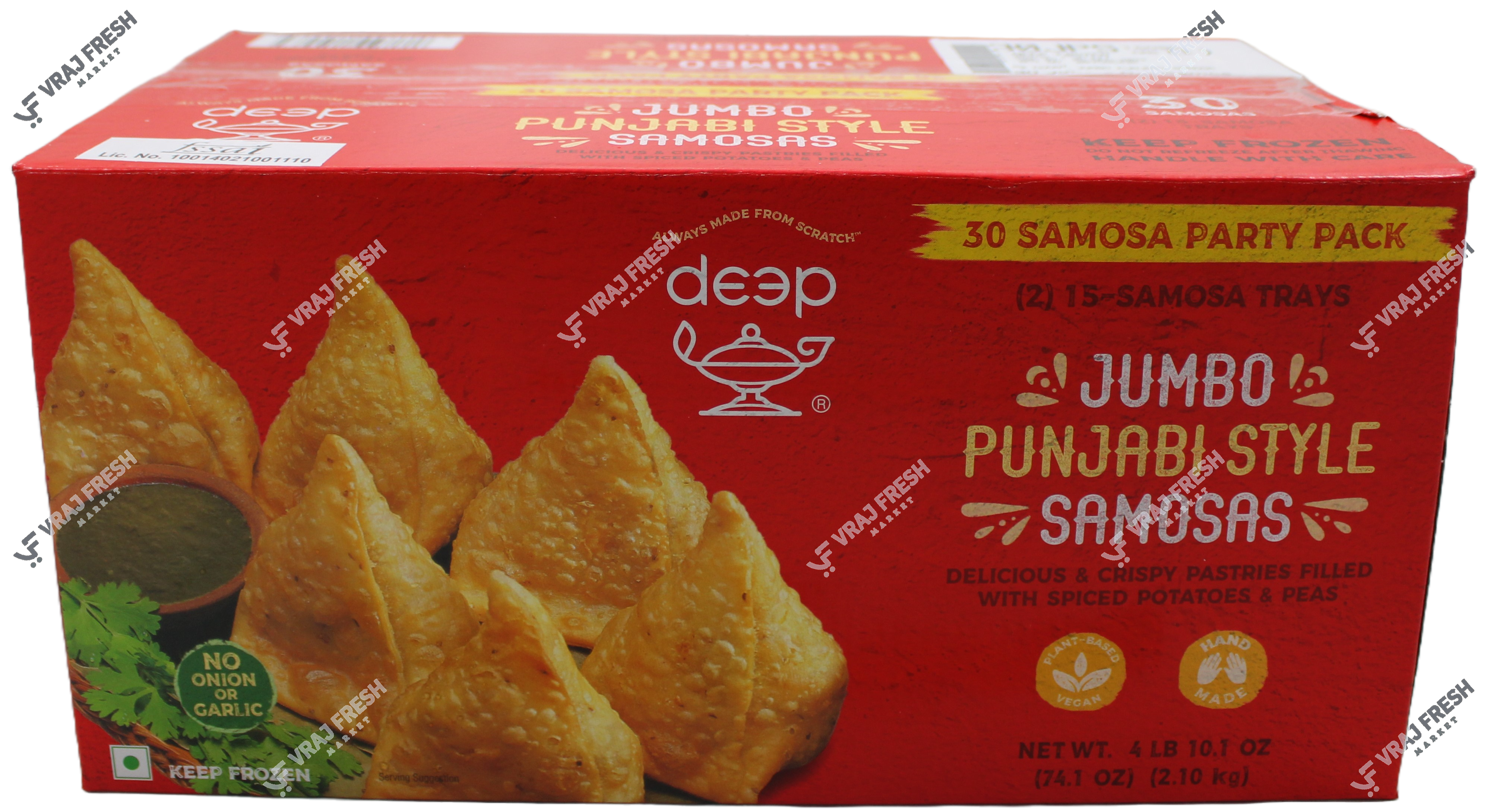 Deep Jumbo Punjabi Samosa 30 Pieces (2.10Kg 74.1Oz)