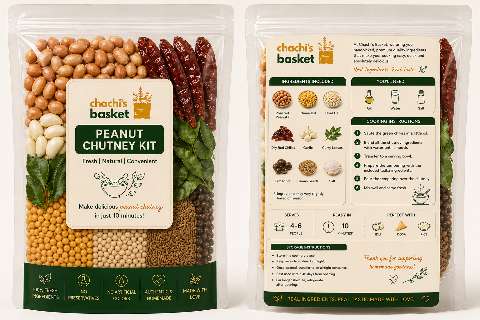 Chachi's Instant Peanut Chutney Kit