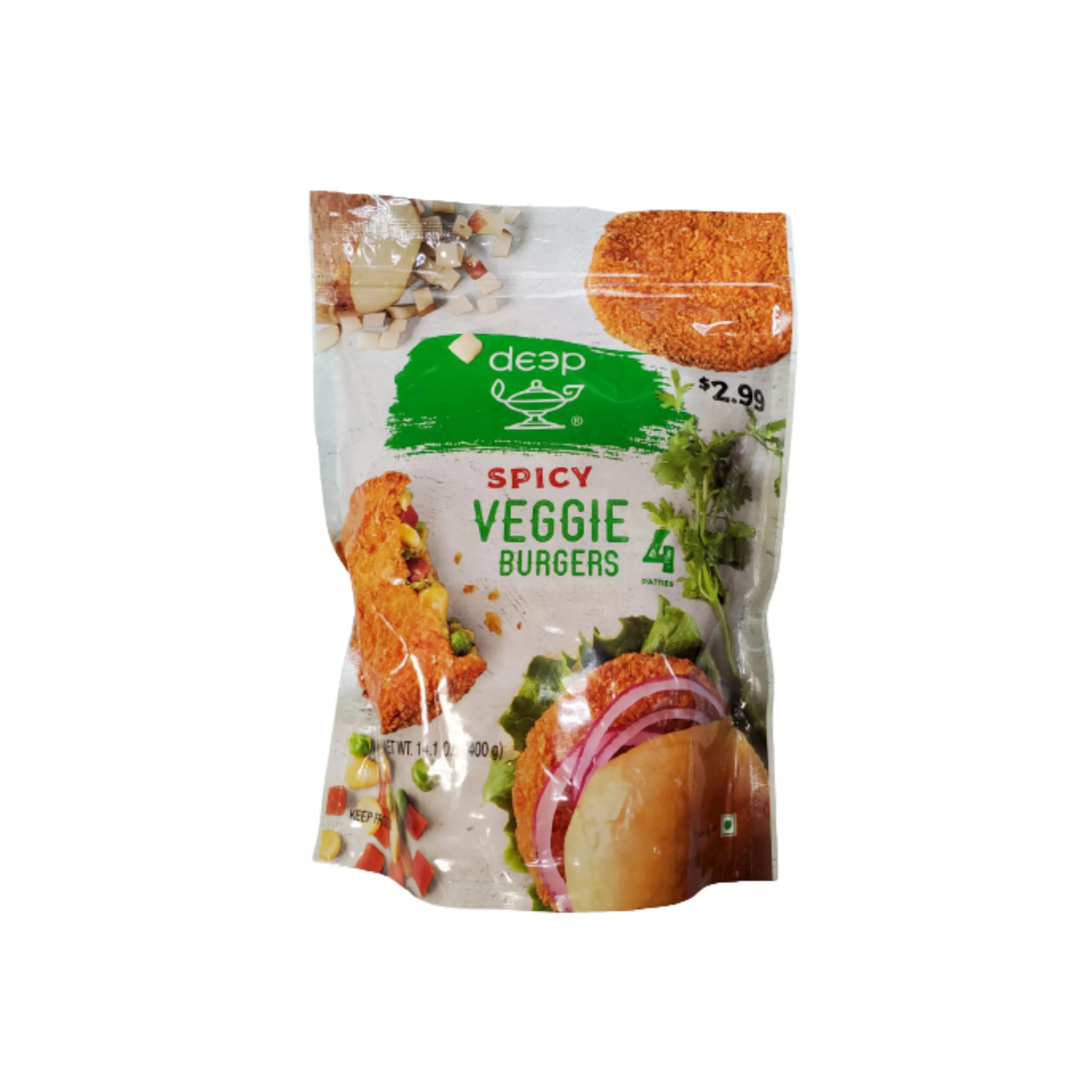 SPICY VEGGIE BURGER - 4PCS