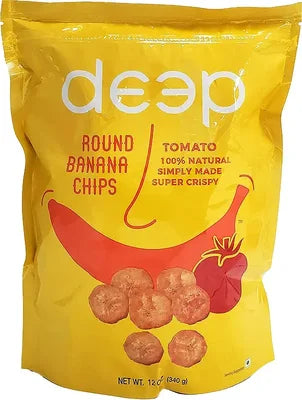 Deep Round Banana Chips - Tomato 12 oz bag