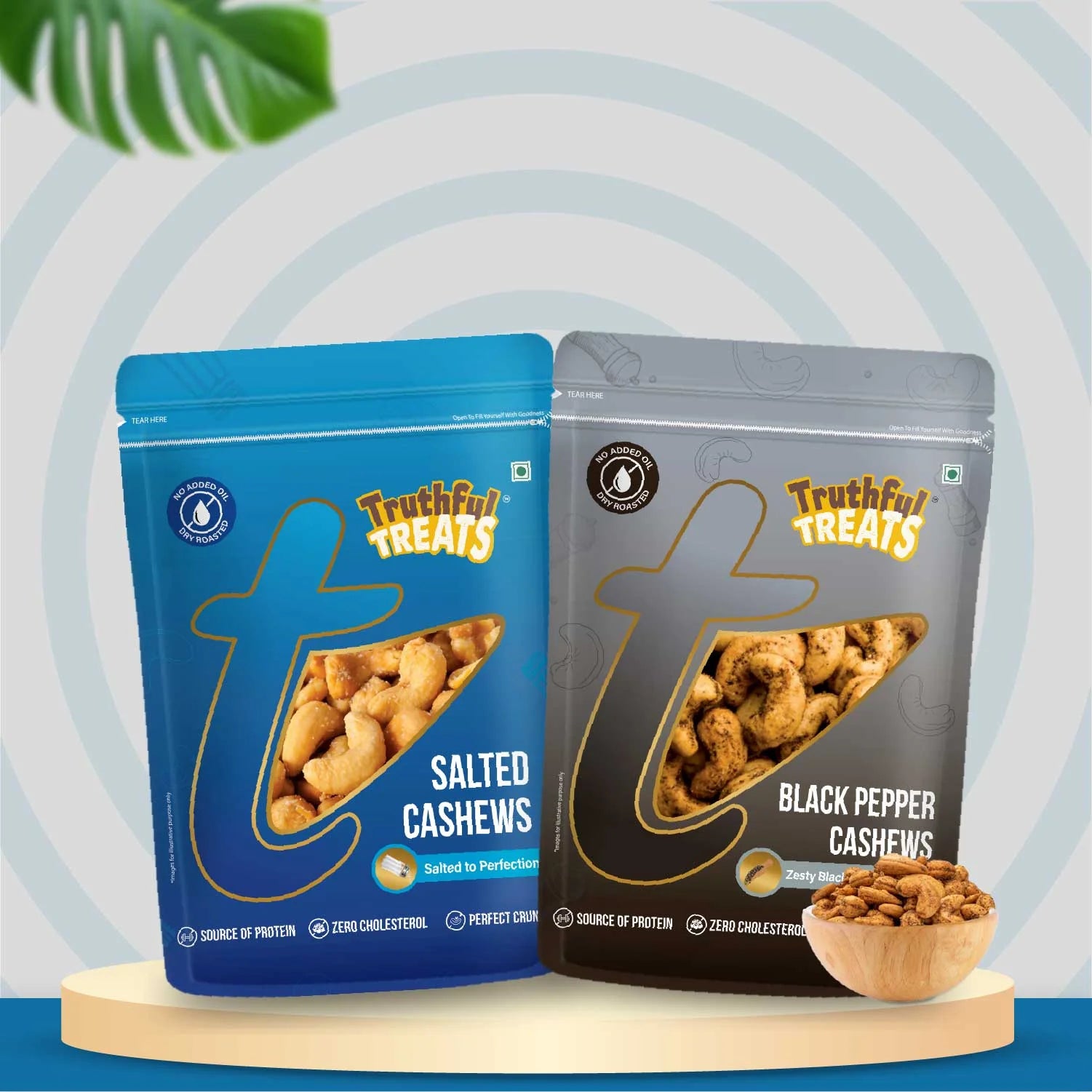 Black Pepper Cashews & Salted Cashew